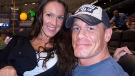 Elizabeth Huberdeau with former husband John Cena